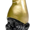 Figurka Dekoracyjna Krasnal Czarny Czapka Złota 10x21 Cm