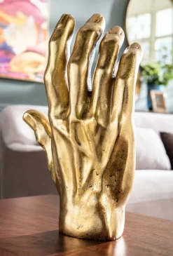 Figurka Dekoracyjna Mano 23x35 Cm Złota