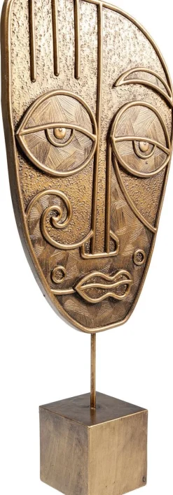 Figurka Dekoracyjna Mask Mathis 18x41 Cm Brązowo-złota