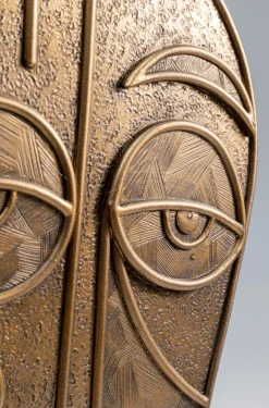 Figurka Dekoracyjna Mask Mathis 18x41 Cm Brązowo-złota