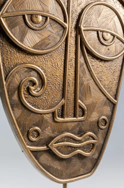 Figurka Dekoracyjna Mask Mathis 18x41 Cm Brązowo-złota