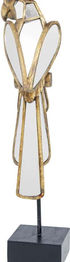 Figurka Dekoracyjna Parrot 53 Cm Złota Postarzana - Lustrzana