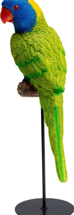 Figurka Dekoracyjna Parrot Green 15x36 Cm Kolorowa