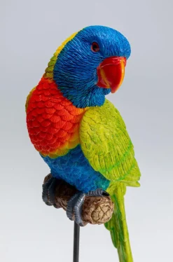 Figurka Dekoracyjna Parrot Green 15x36 Cm Kolorowa