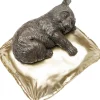 Figurka Dekoracyjna śpiąca Koala Brązowo-złota 35x35 Cm
