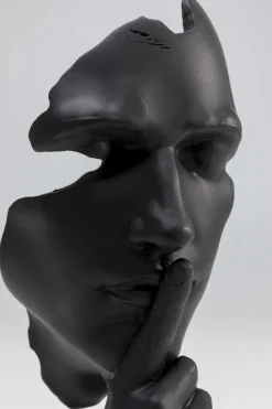 Figurka Dekoracyjna Quiet Face 13x31 Cm Czarna