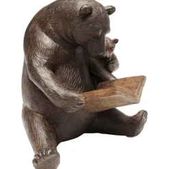 Figurka Dekoracyjna Reading Bears 20x18 Cm Brązowa