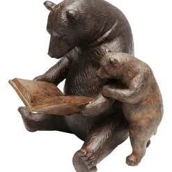 Figurka Dekoracyjna Reading Bears 20x18 Cm Brązowa