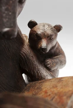 Figurka Dekoracyjna Reading Bears 20x18 Cm Brązowa