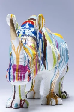 Figurka Dekoracyjna Rhino 55x26 Cm Kolorowa