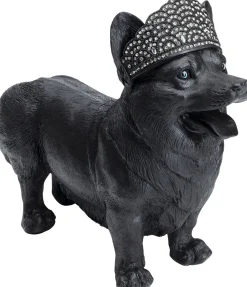 Figurka Dekoracyjna Royal Standing Corgi 52x40 Cm Czarny