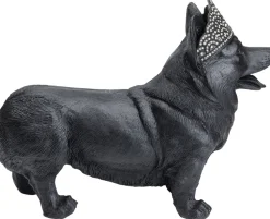 Figurka Dekoracyjna Royal Standing Corgi 52x40 Cm Czarny