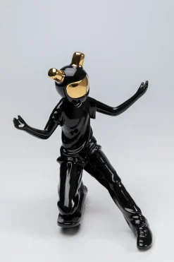 Figurka Dekoracyjna Skater Astronauta 26x21 Cm Czarna