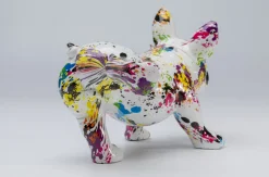Figurka Dekoracyjna Splash Bulldog 32x21 Cm Kolorowa