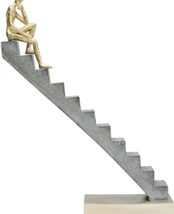 Figurka Dekoracyjna Stairway 28x37 Cm Szara