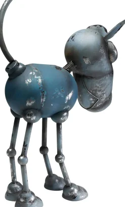Figurka Dekoracyjna Stalowa Pies Robot 52x60 Cm