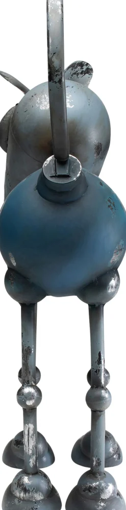 Figurka Dekoracyjna Stalowa Pies Robot 52x60 Cm