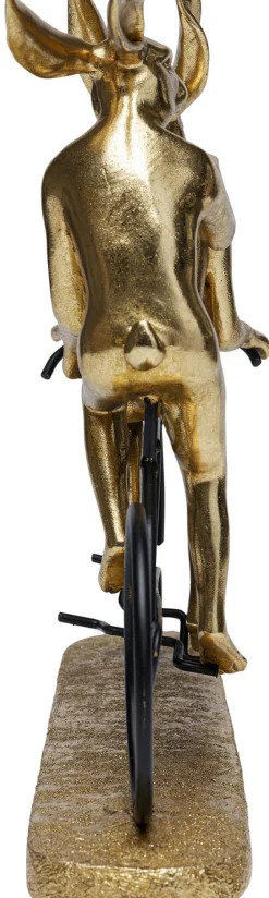 Figurka Dekoracyjna Tandem Rabbits 43x34 Cm Czarno-złota