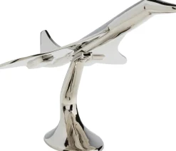 Figurka Dekoracyjna Z Aluminium Samolot Concorde 59x28 Cm