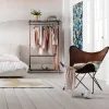 Fotel Butterfly Econo 80x87 Cm Brązowy
