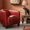 Fotel Cigar Lounge 72x70 Cm Czerwony