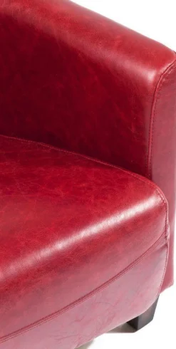 Fotel Cigar Lounge 72x70 Cm Czerwony