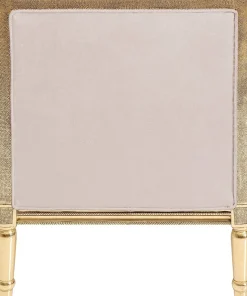 Fotel Glamour Do Salonu Panterka Rama Złota 70x98 Cm