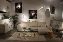 Fotel Mr. Fluffy 68x87 Cm Biało-złoty