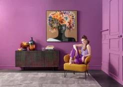 Fotel Nowoczesny Do Salonu żółty Nogi Stalowe Czarne 78x71 Cm