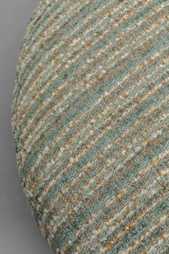 Fotel Obrotowy Boucle Niebieskie Paski Podstawa Złota 95x70 Cm