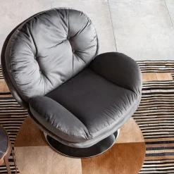 Fotel Obrotowy Cosy 81x84 Cm Szary
