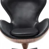 Fotel Obrotowy Loung 43x114 Cm Czarno-orzechowy
