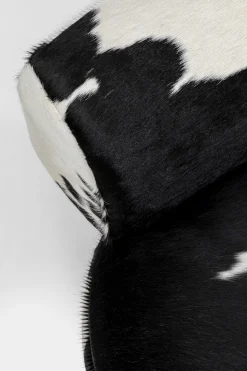 Fotel Obrotowy Maye Cow 76x86 Cm Skóra Naturalna