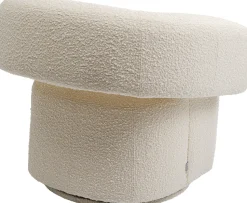 Fotel Obrotowy Maye 76x86 Cm Kremowy