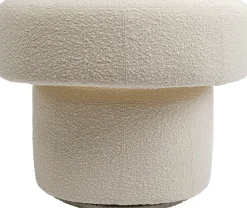 Fotel Obrotowy Maye 76x86 Cm Kremowy