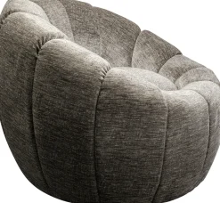 Fotel Obrotowy Nowoczesny Szary Do Salonu 86x72 Cm