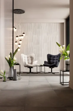 Fotel Obrotowy Oscar Velvet 82x95 Cm Czarny