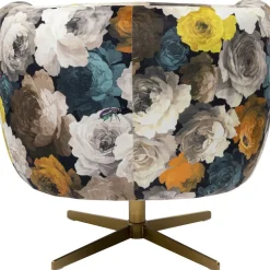 Fotel Obrotowy Peony Yellow 81x70 Cm