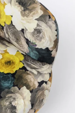 Fotel Obrotowy Peony Yellow 81x70 Cm