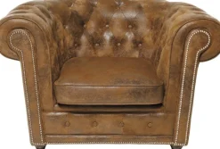 Fotel Oxford 115x76 Cm Jasnobrązowy