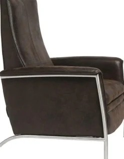 Fotel Rozkładany Lazy 72x104 Cm Brązowy