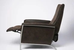 Fotel Rozkładany Lazy 72x104 Cm Brązowy