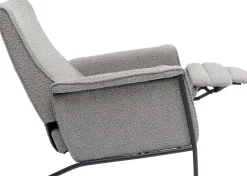Fotel Rozkładany Nicky 72x104 Cm Recliner Szary