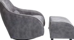 Fotel Swing Ritmo 76x83 Cm Szary