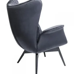 Fotel Tudor Velvet 78x100 Cm Czarny