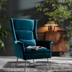 Fotel Vegas Forever Bluegreen 89x115 Cm Turkusowy