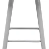 Hoker Siedzisko Tworzywo ABS Nogi Stalowe Kolor Biały 75 Cm