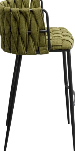Hoker W Kolorze Ciemnozielonym Rama Czarna Stalowa 77 Cm