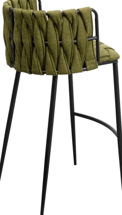 Hoker W Kolorze Ciemnozielonym Rama Czarna Stalowa 77 Cm