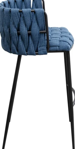 Hoker W Kolorze Niebieskim Rama Czarna Stalowa 77 Cm
